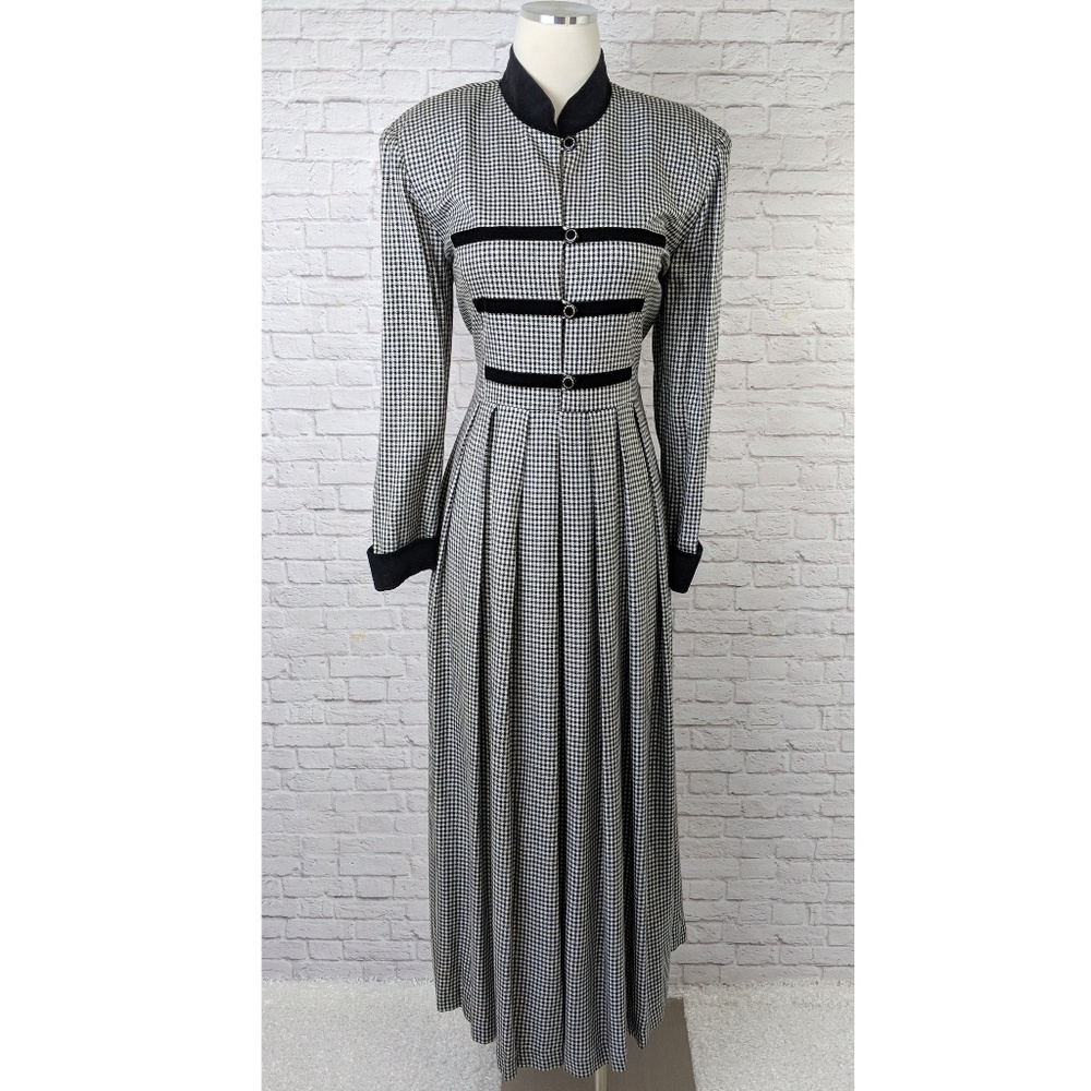Jessica Howard Black & White Checkered Dress